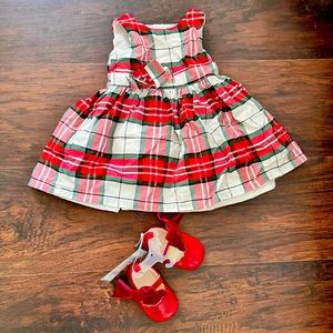 Holiday dress and shoes